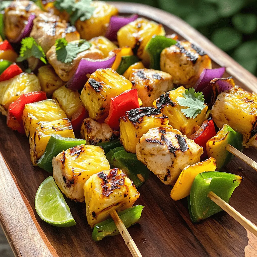 Pineapple Chicken Kabobs Flavorful Summer Delight