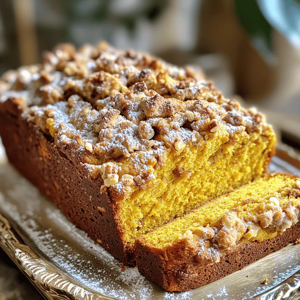 Pumpkin Streusel Bread Loaf Irresistible Fall Delight