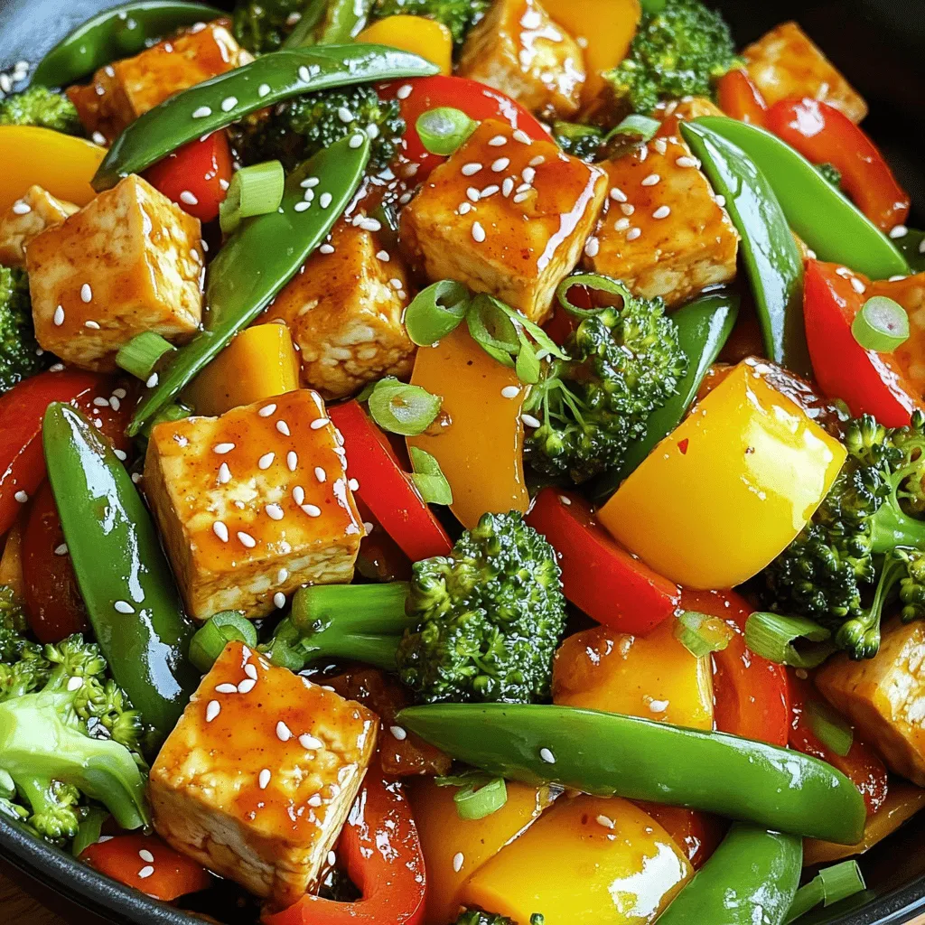 Crispy Chili Garlic Tofu Stir-Fry Flavorful Delight