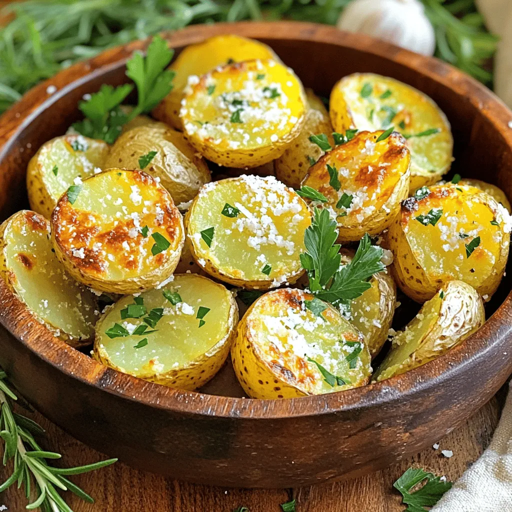 Parmesan Garlic Roasted Potatoes Easy and Flavorful Side
