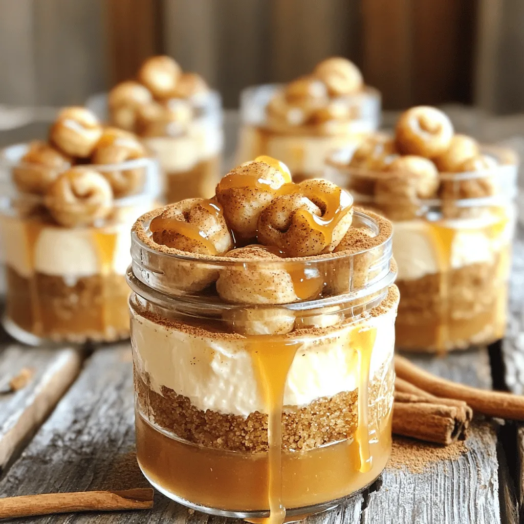 No-Bake Cinnamon Roll Cheesecake Cups Delightful Treat
