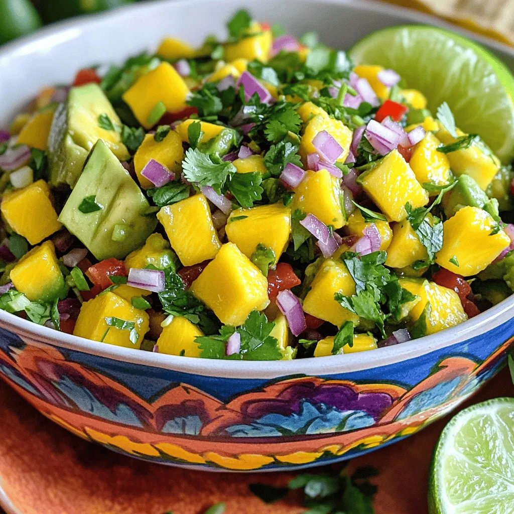 Mango Avocado Salsa Fresh and Flavorful Delight