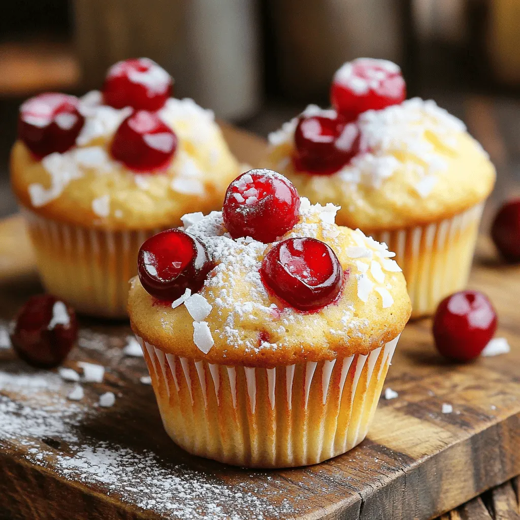 Cherry Coconut Muffins Delightful and Simple Recipe