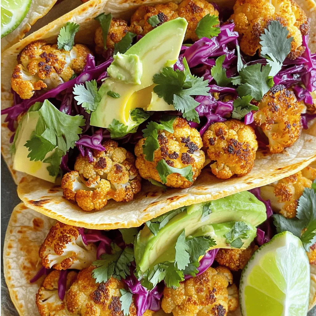 Roasted Cauliflower Tacos Flavorful and Easy Recipe