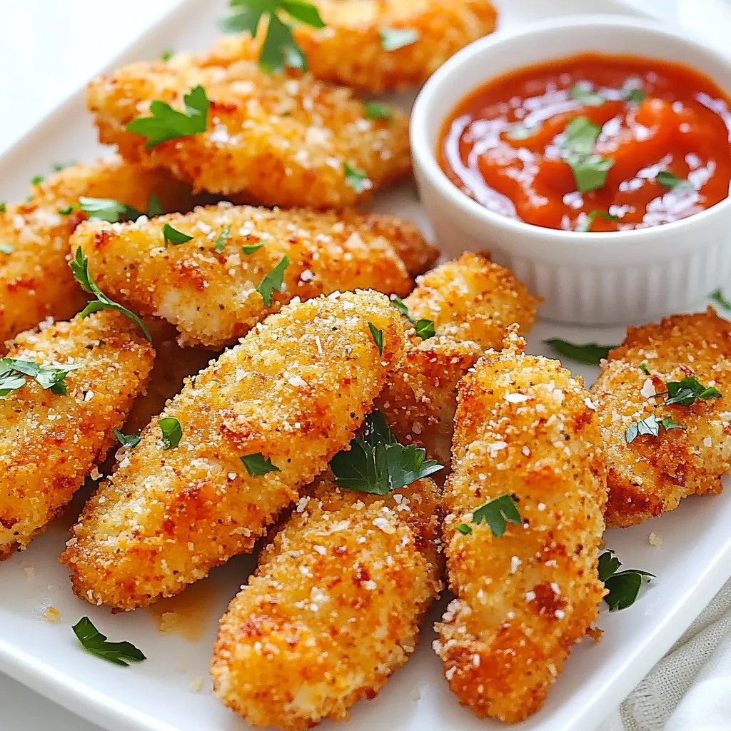 Garlic Parmesan Chicken Tenders Tasty and Crispy Meal