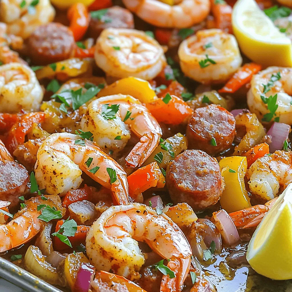Sheet Pan Cajun Shrimp &#038; Sausage Flavorful Delight