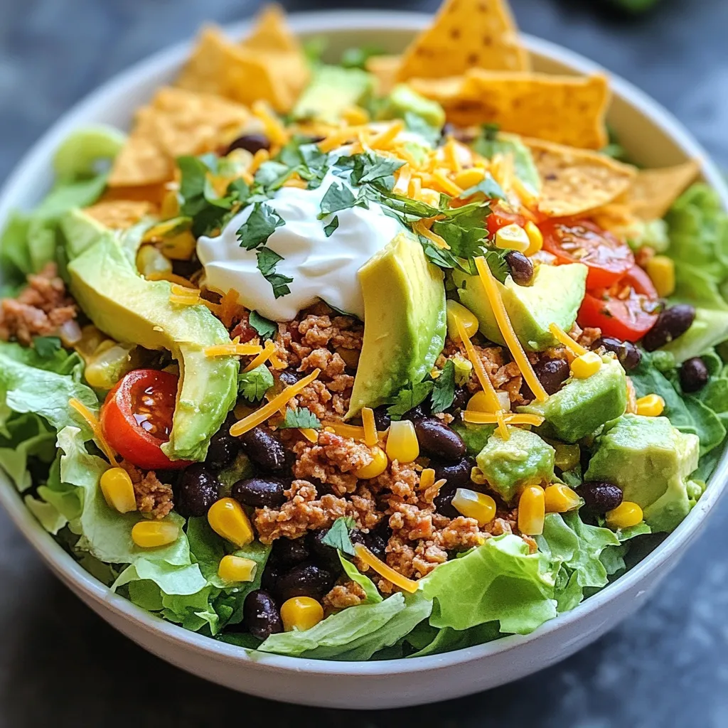 Loaded Taco Salad Delightful and Nutritious Meal