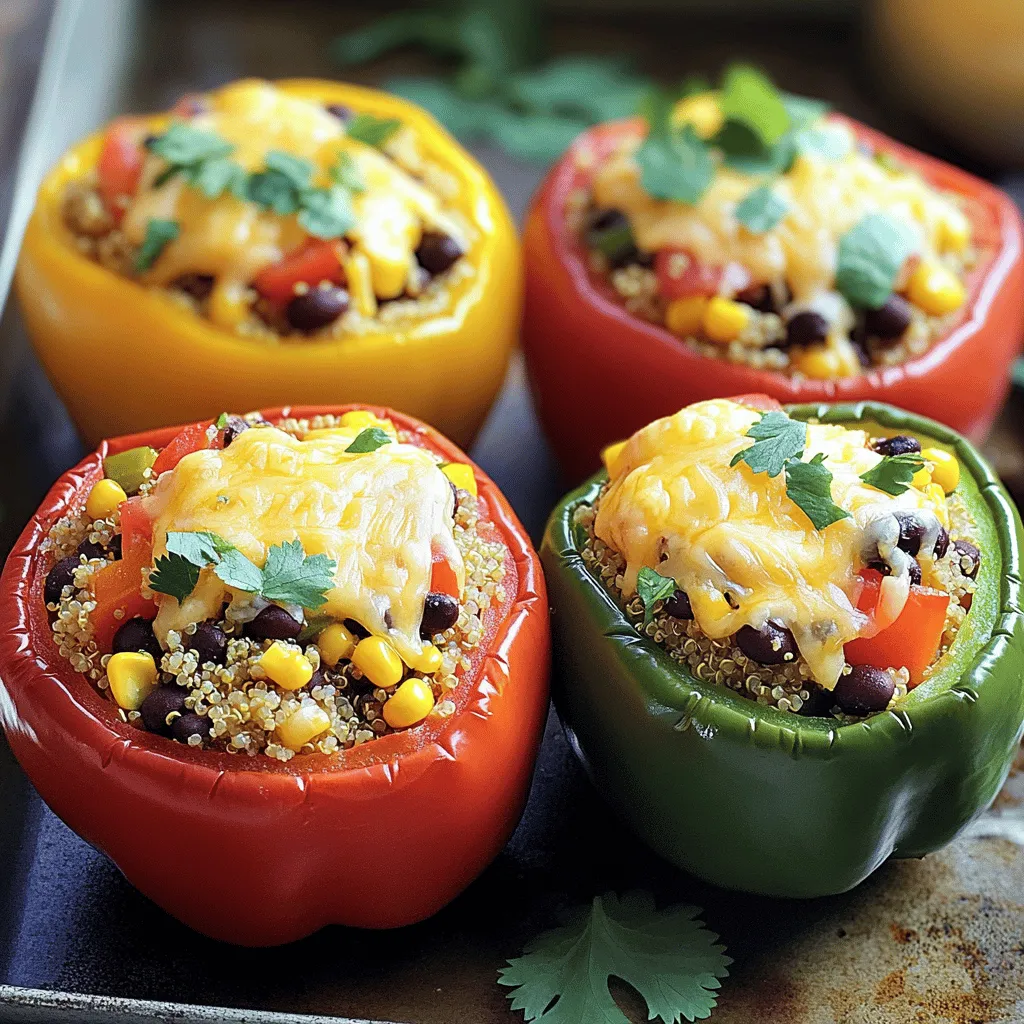 Vegetarian Stuffed Bell Peppers Flavorful and Easy Dish