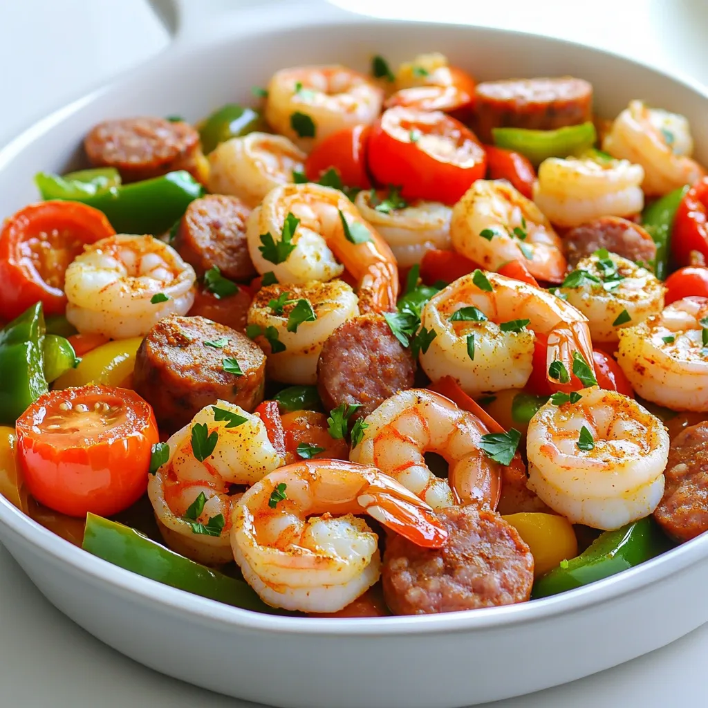 Cajun Shrimp &#038; Sausage Skillet Flavorful Dinner Dish