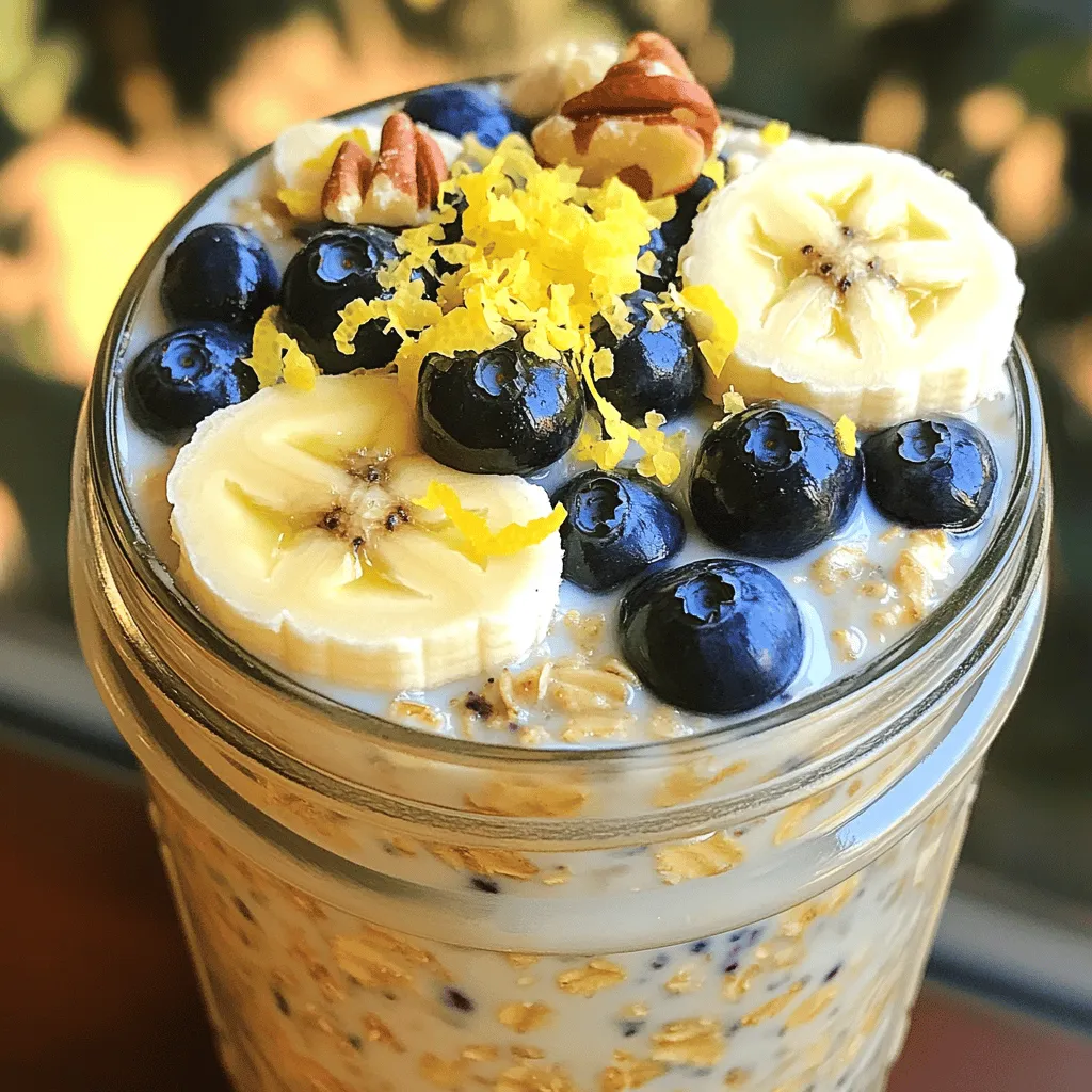 Lemon Blueberry Overnight Oats Simple and Tasty Recipe