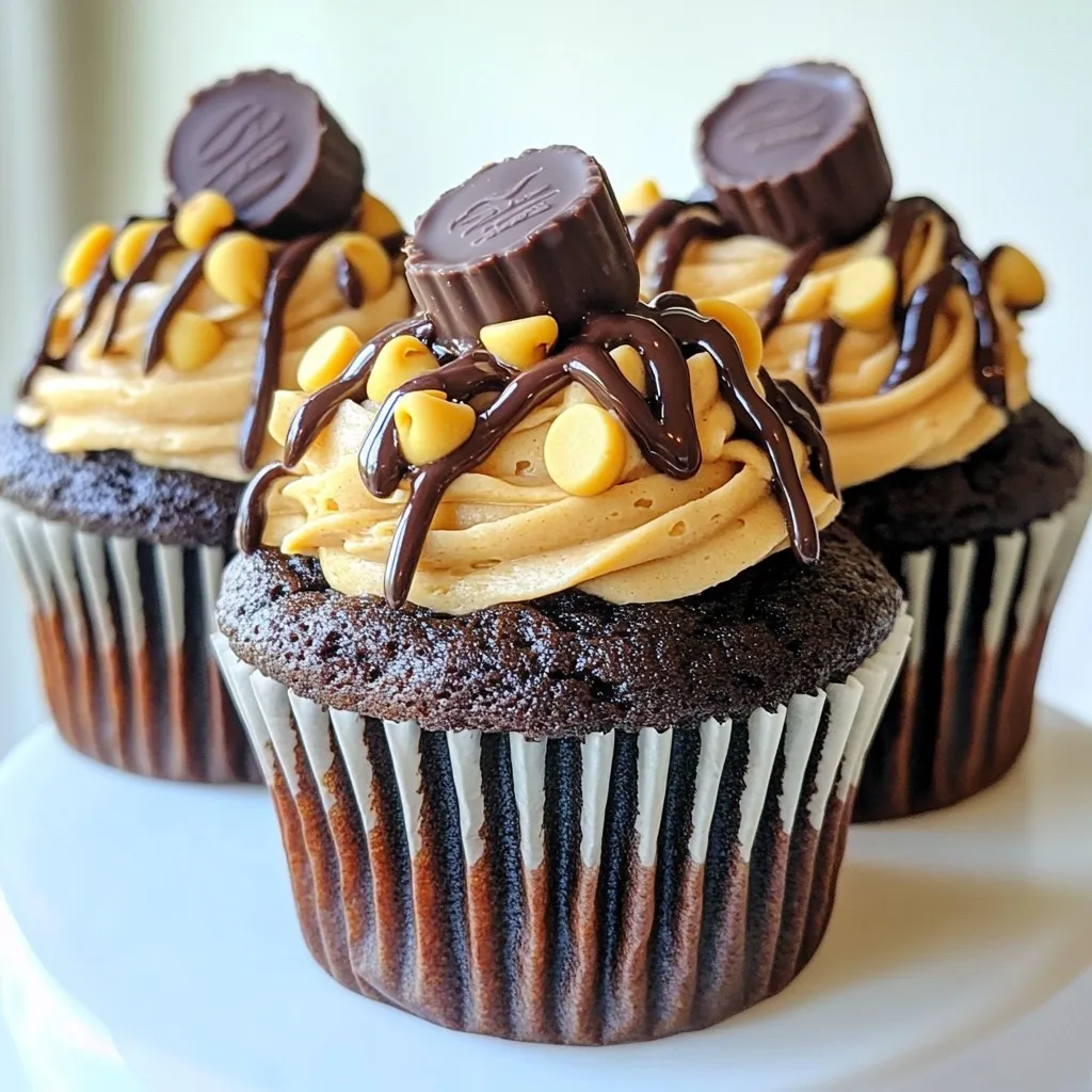 Chocolate Peanut Butter Cupcakes Delightful Recipe