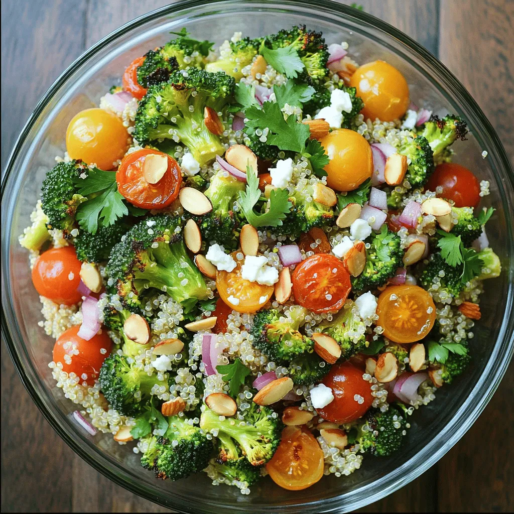 Roasted Broccoli Quinoa Salad Fresh and Healthy Dish