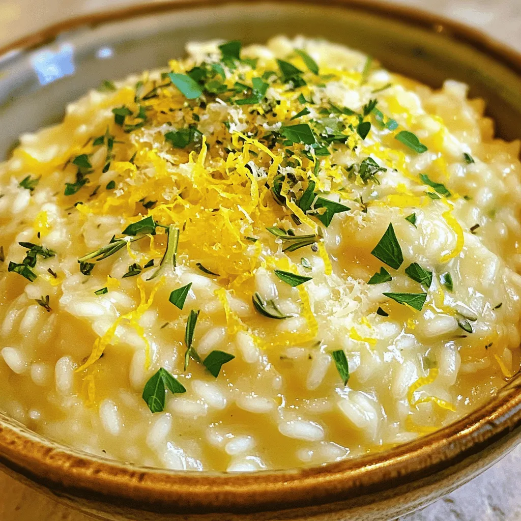 Creamy Lemon Herb Risotto Delightful and Simple Meal
