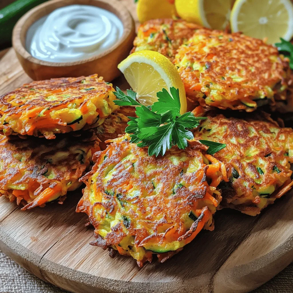 Zucchini Carrot Fritters Simple and Tasty Recipe