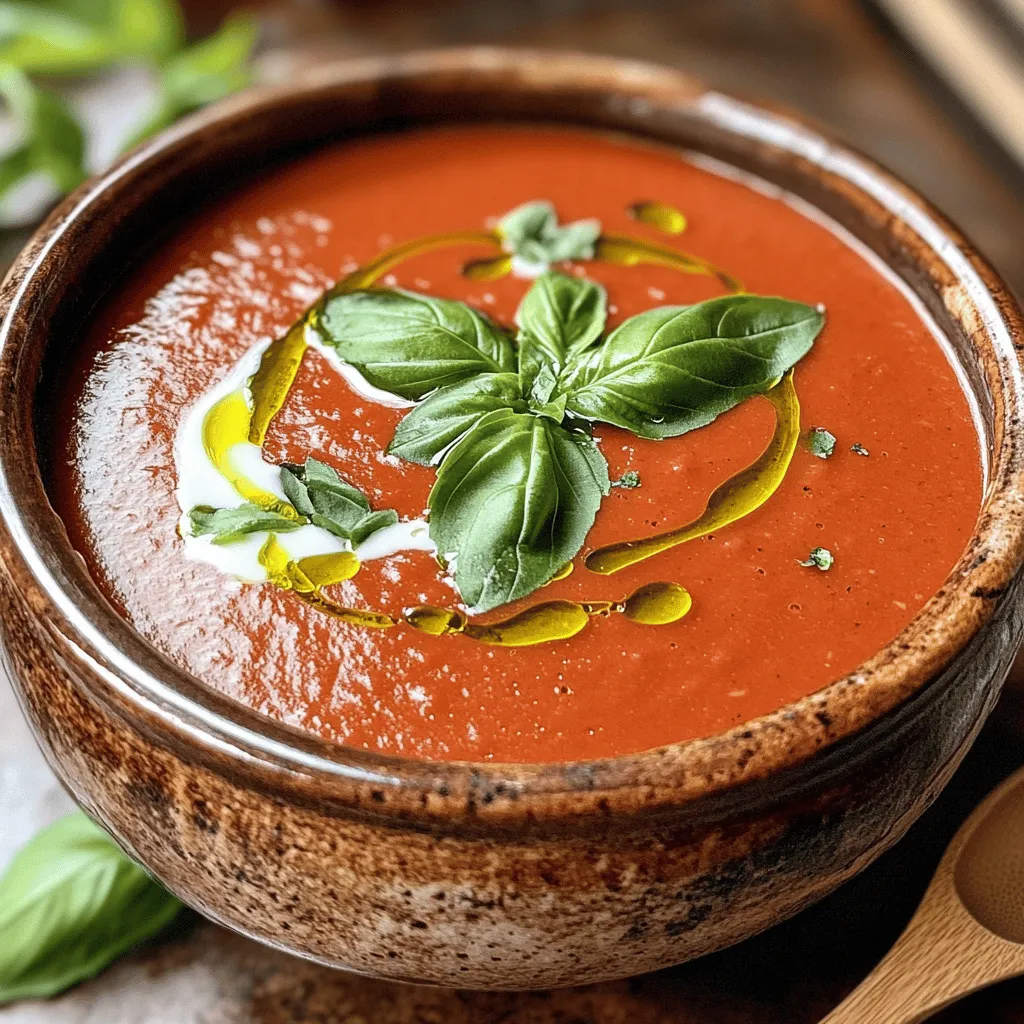 Creamy Tomato Basil Soup Simple and Satisfying Dish