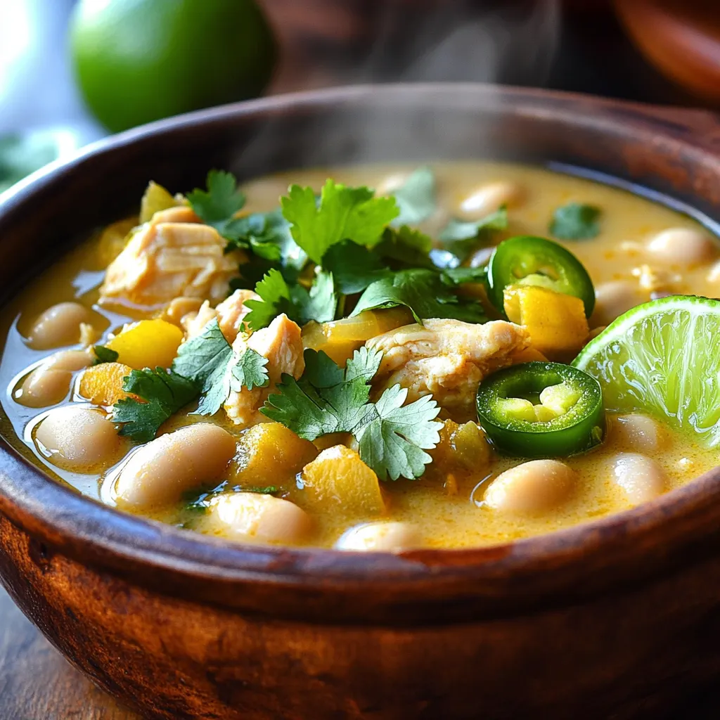 Instant Pot Creamy White Bean Chicken Chili Delight