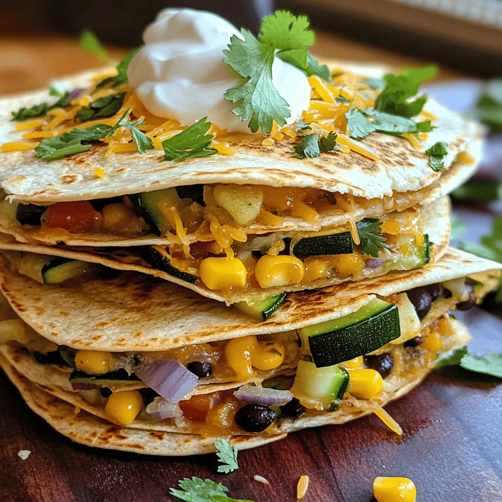 Veggie Quesadilla Stacks Flavorful and Simple Meal