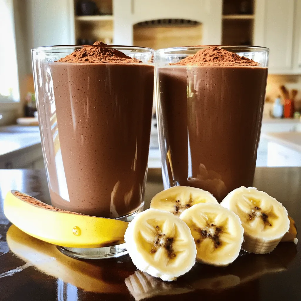 Chocolate Banana Smoothie Rich and Creamy Treat