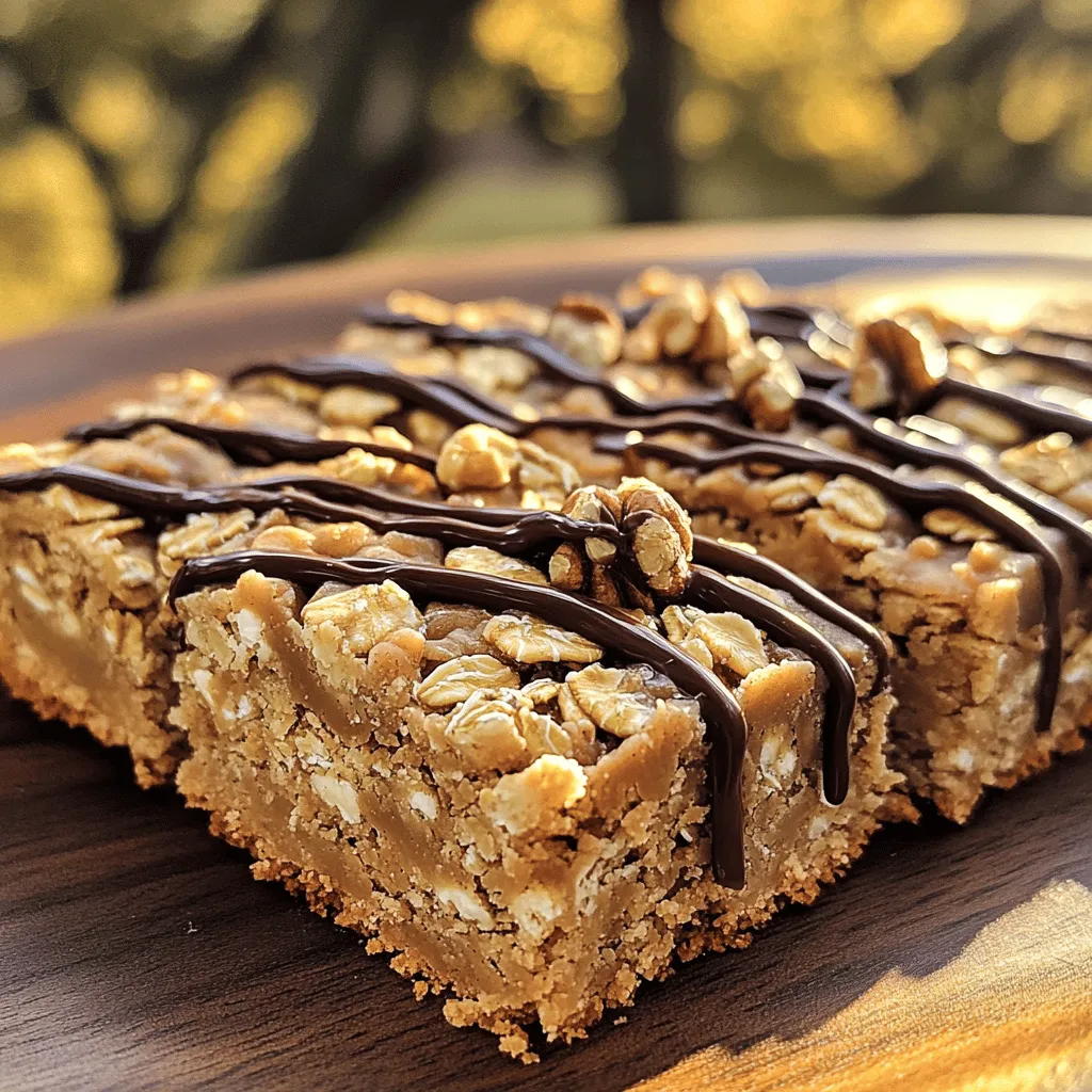 Peanut Butter Oatmeal Bars Tasty and Healthy Snack
