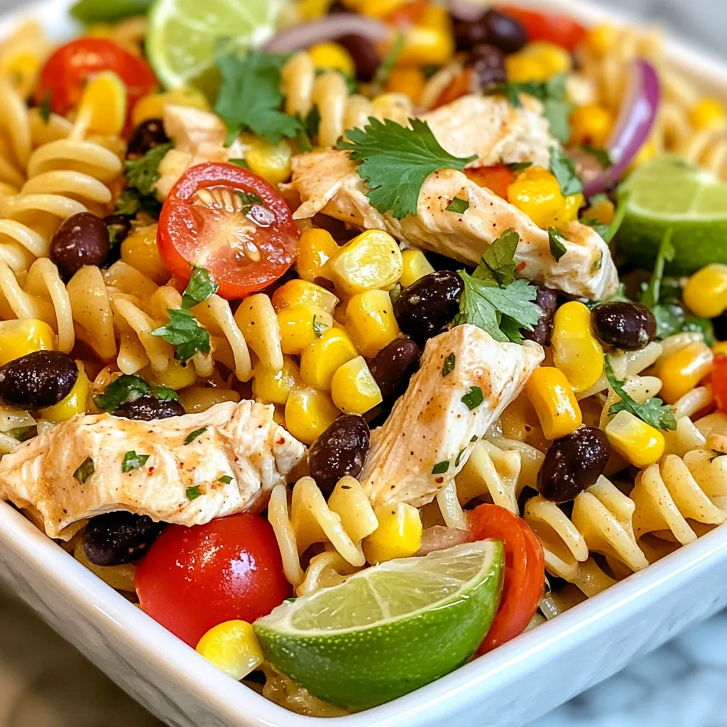 Savory Southwest Chicken Pasta Salad Delight Recipe