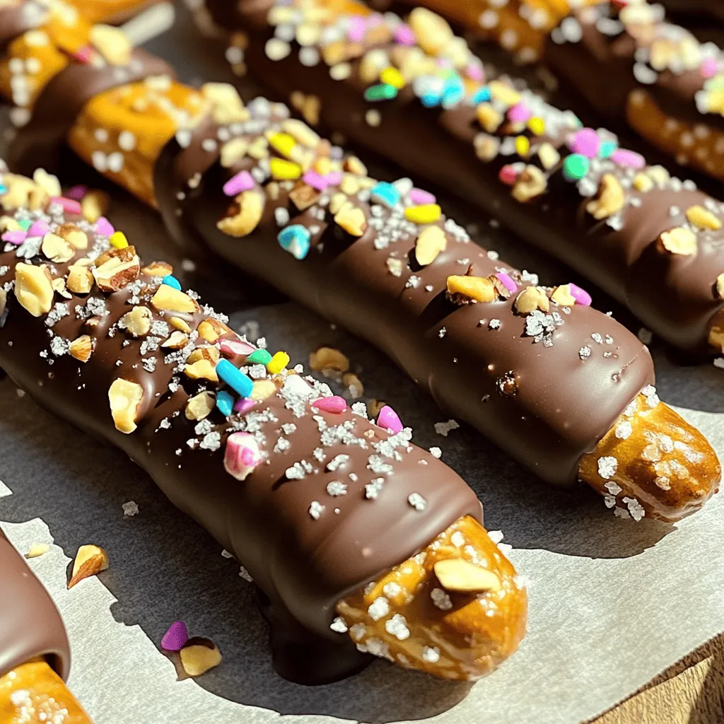 Chocolate Dipped Pretzels Irresistible Sweet Treat