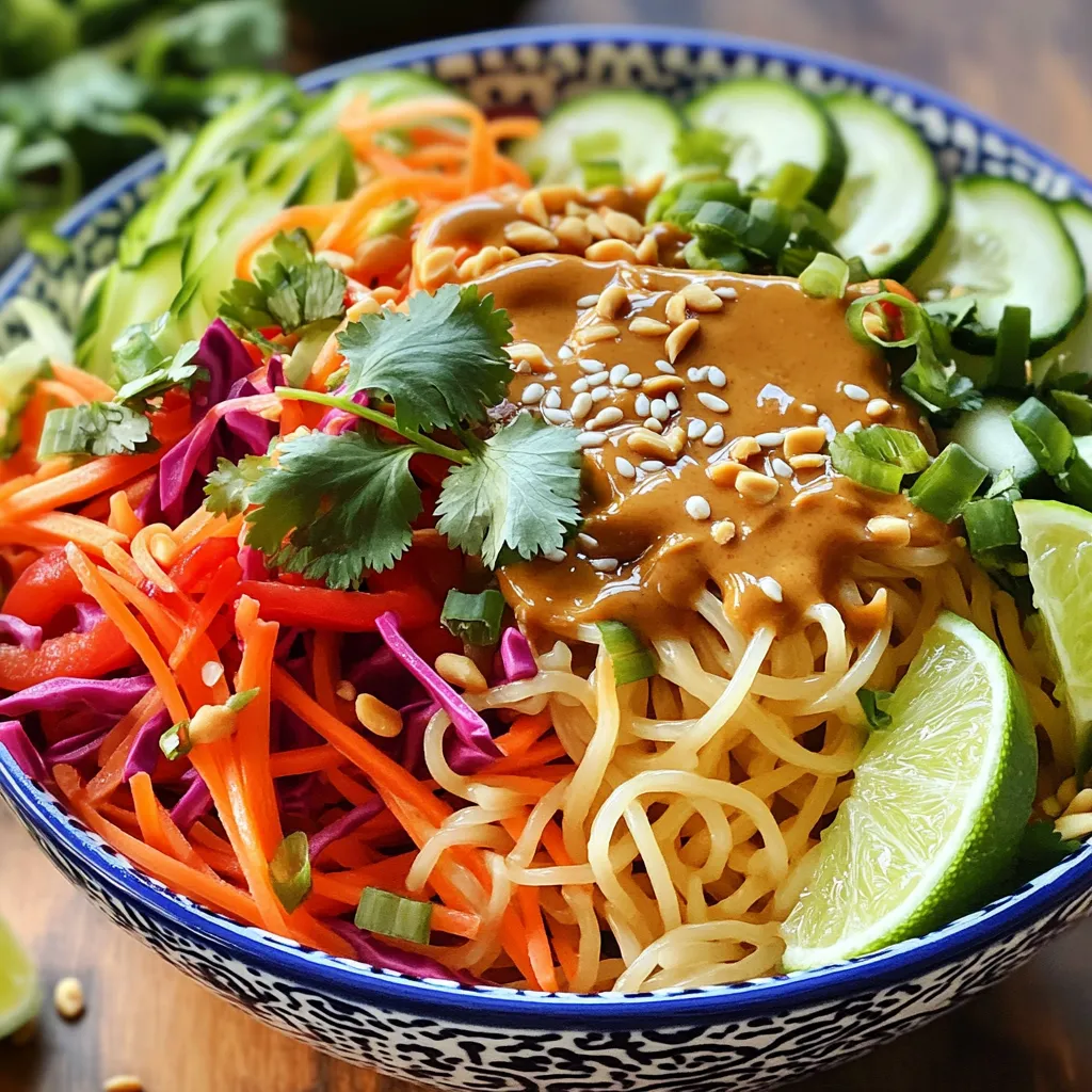 Spicy Thai Peanut Noodle Salad Fresh and Flavorful Dish