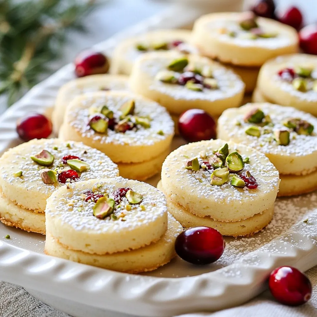 Cranberry Pistachio Shortbread Irresistible Delight