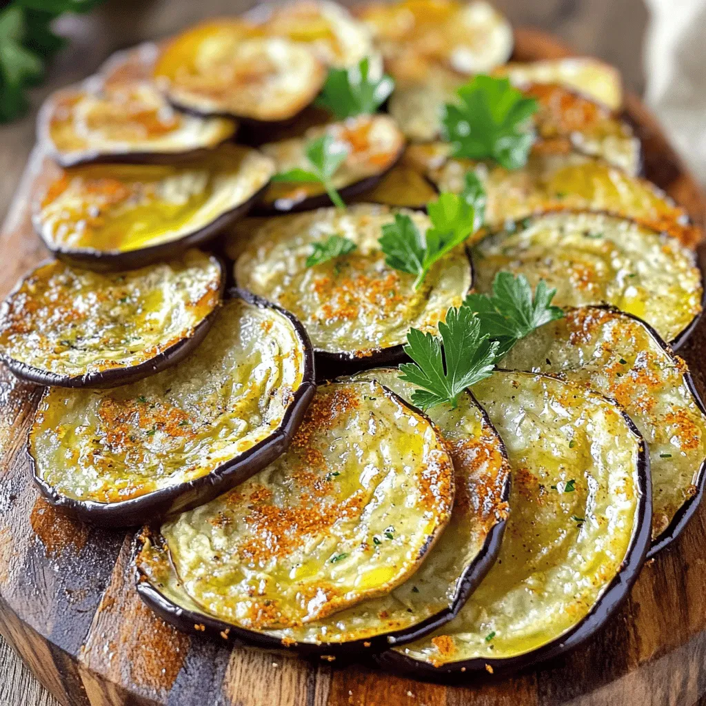 Baked Eggplant Chips Crispy and Flavorful Snack