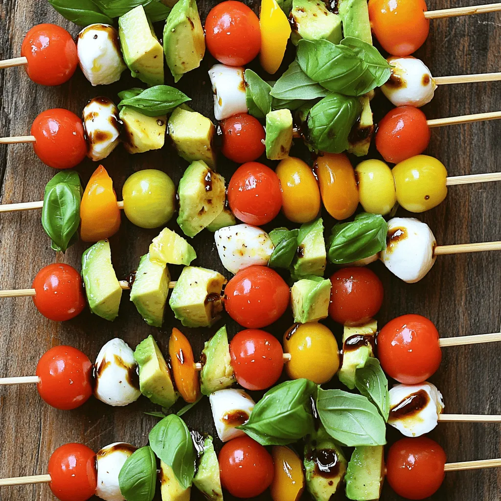 Caprese Salad Skewers Fresh and Flavorful Snack
