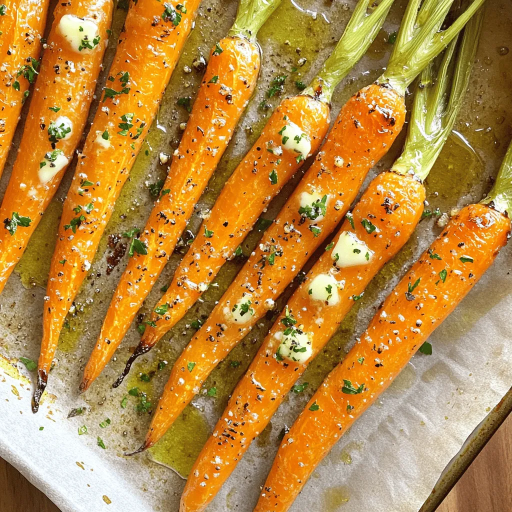 Garlic Butter Herb Roasted Carrots Delightfully Simple