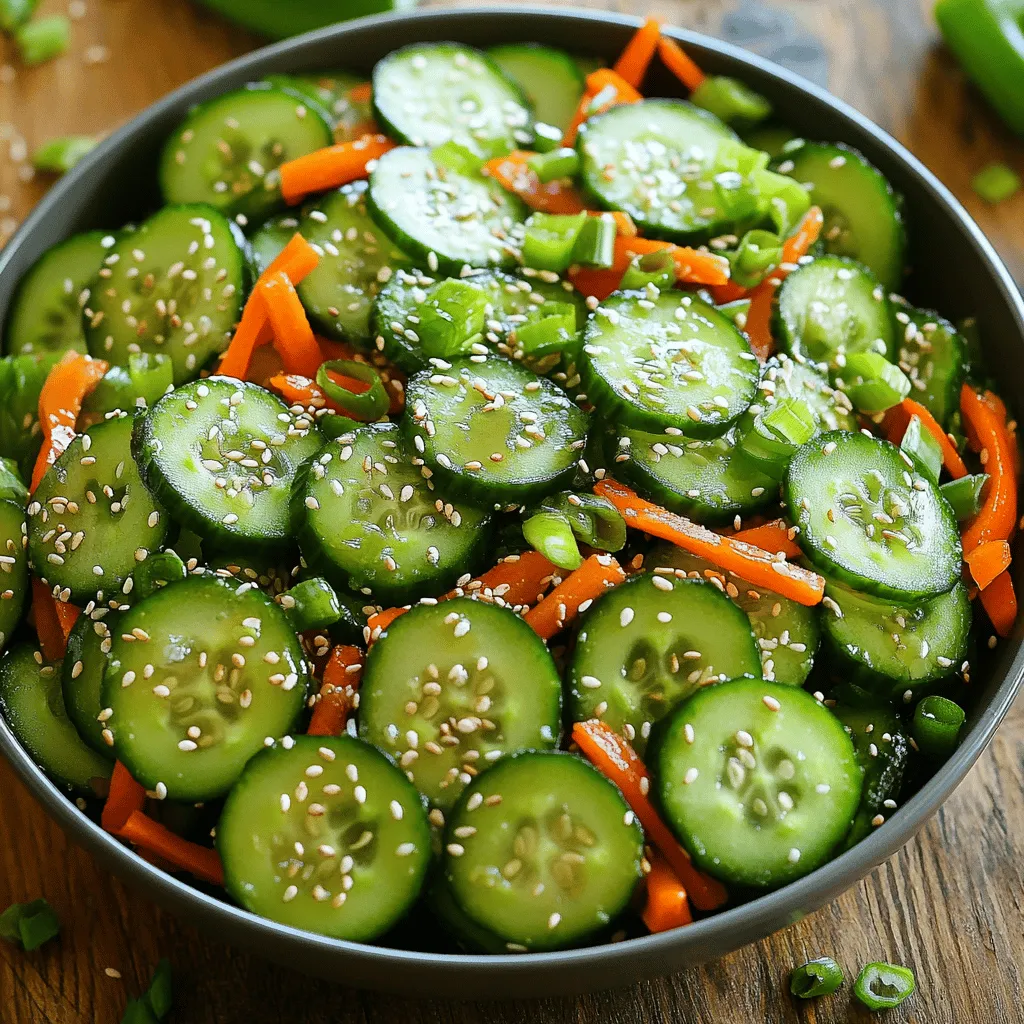Asian Sesame Cucumber Salad Refreshing and Easy Recipe