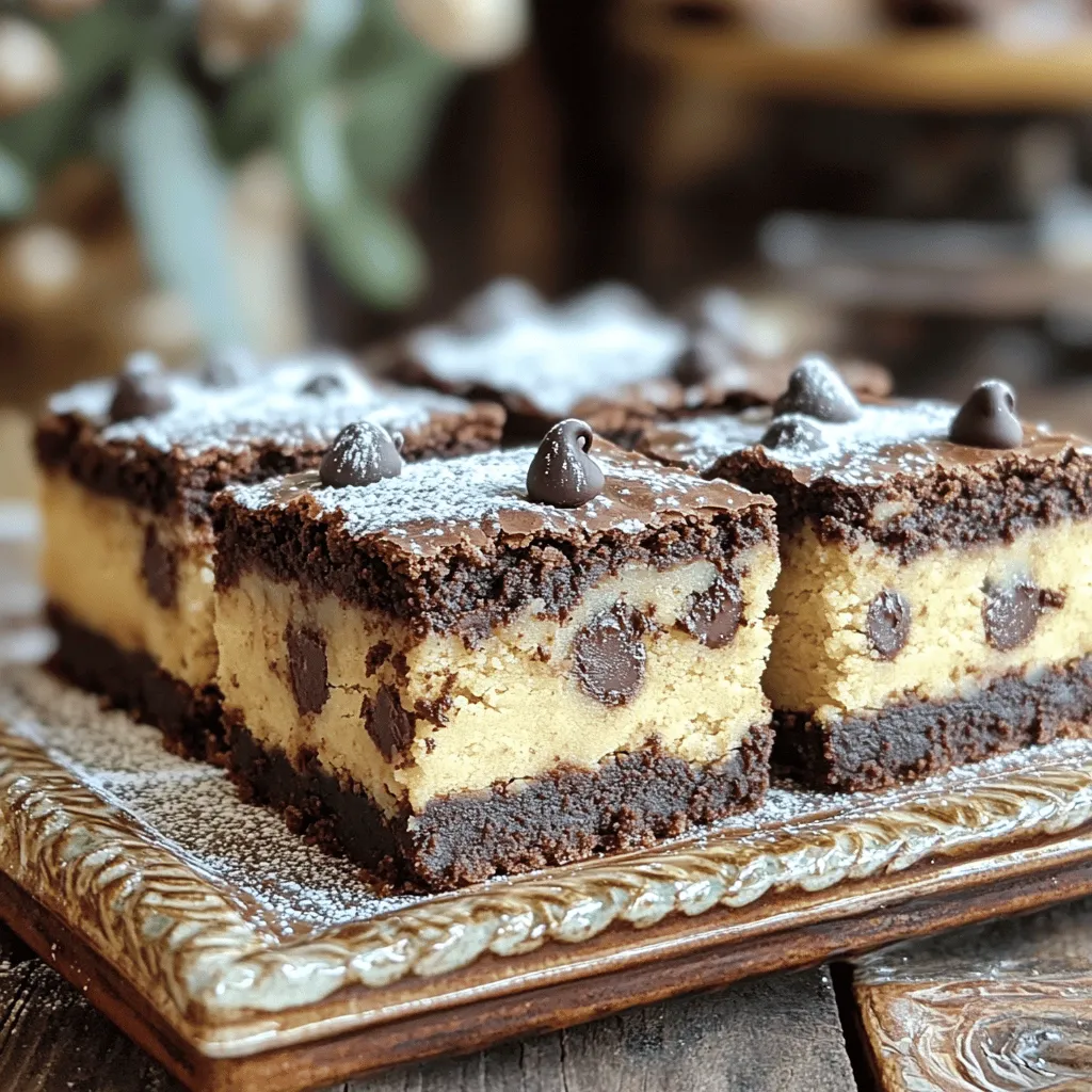 Chocolate Chip Cookie Dough Brownies Simple Treat
