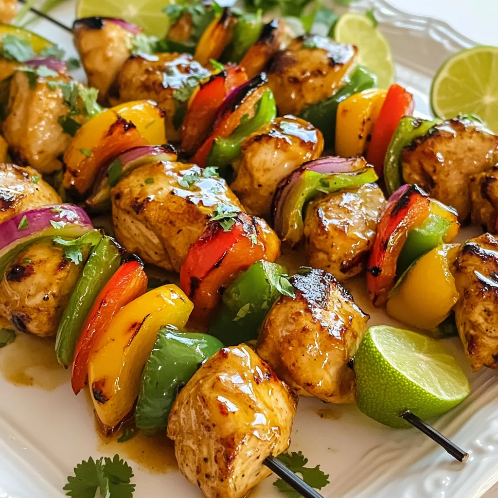 Honey Lime Chicken Kebabs Tasty Grilled Delight