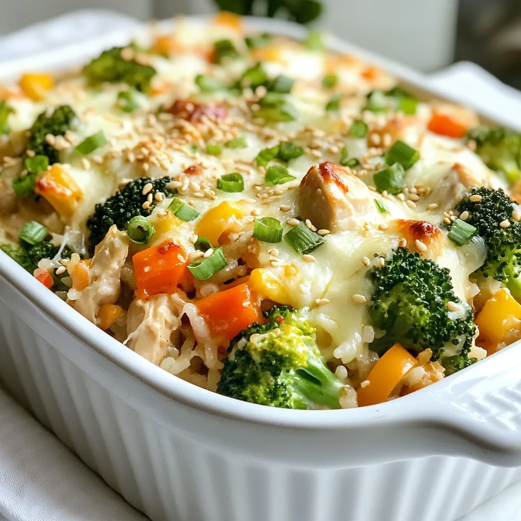 Teriyaki Chicken Rice Casserole Easy Dinner Recipe