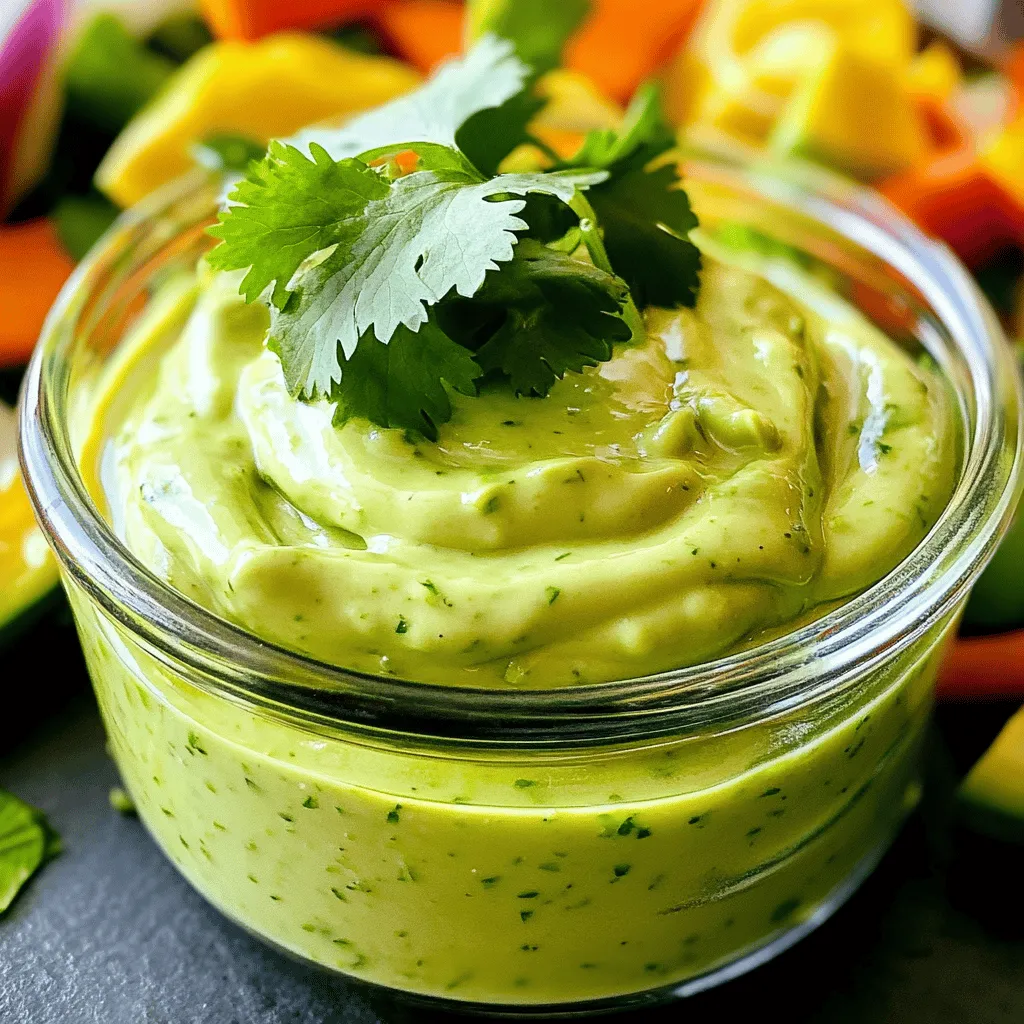 Creamy Avocado Cilantro Dressing Simple and Fresh Recipe