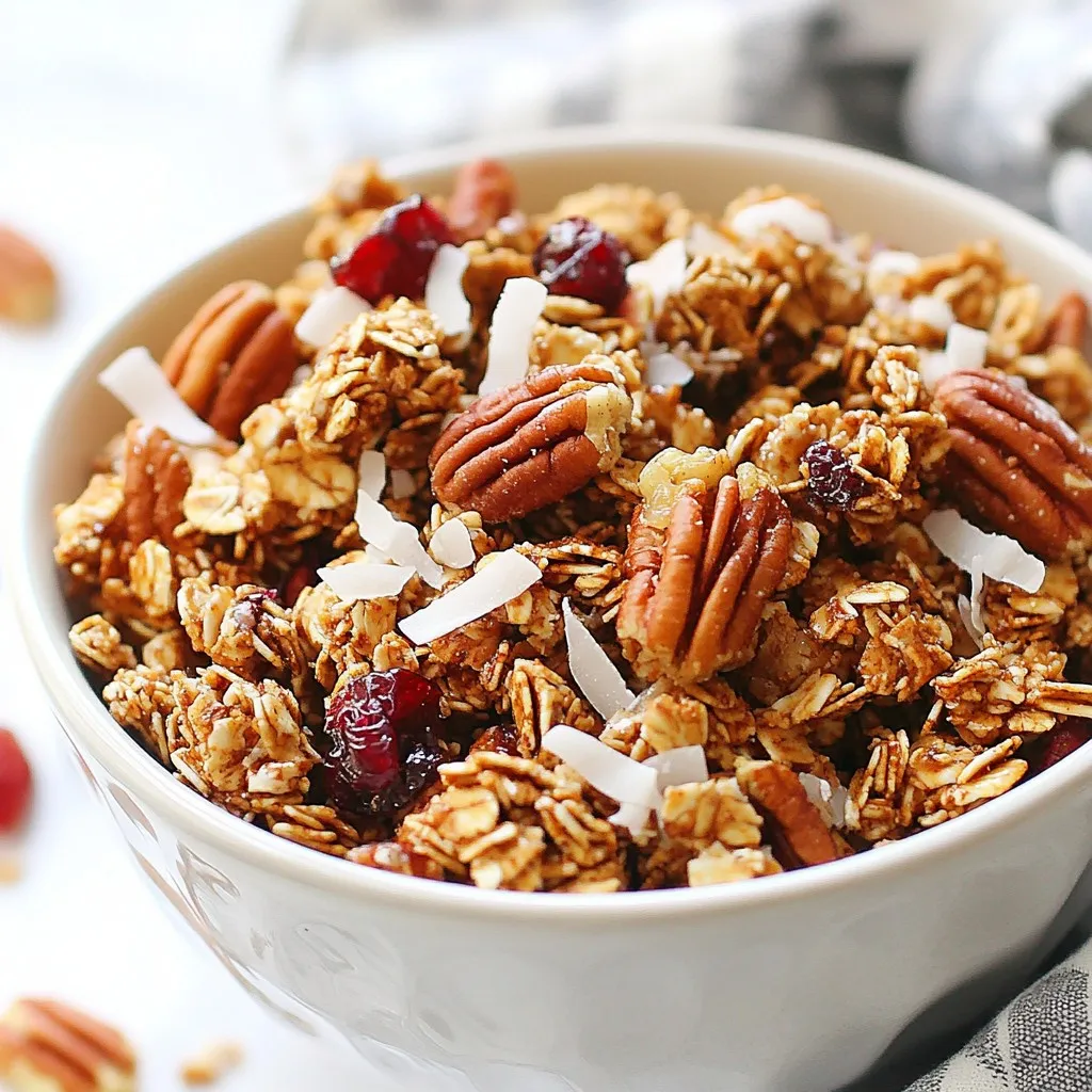 Maple Pecan Granola Clusters Tasty and Nutritious Snack