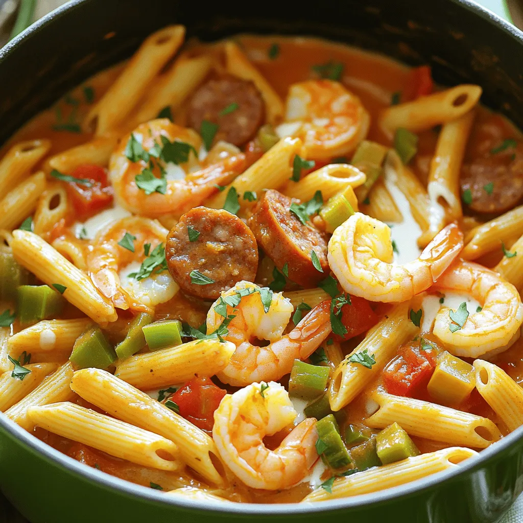 One-Pot Cajun Jambalaya Pasta Flavorful Dinner Idea
