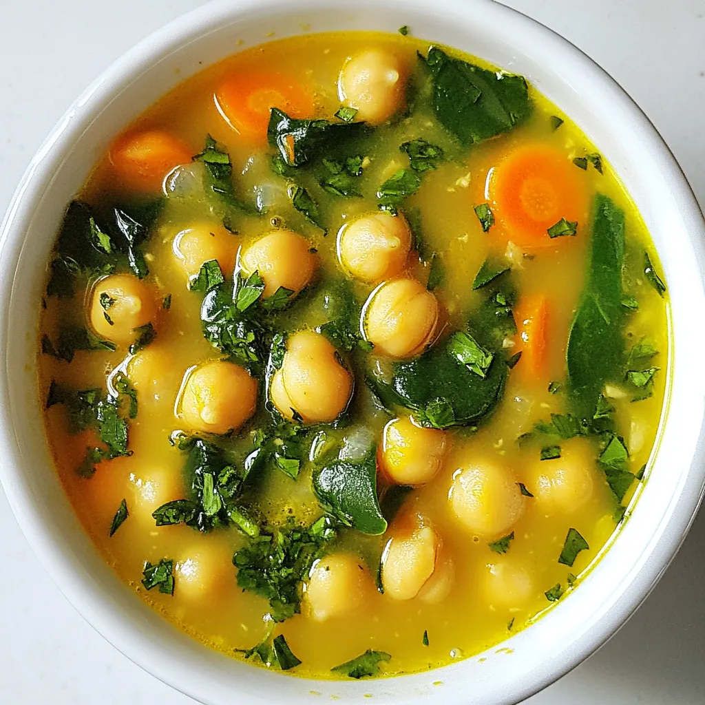 Lemon Herb Chickpea Soup Flavorful and Healthy Dish