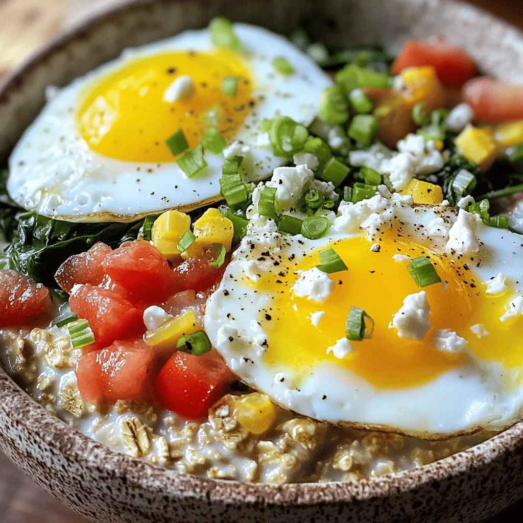 Savory Oatmeal with Egg for a Hearty Breakfast Meal