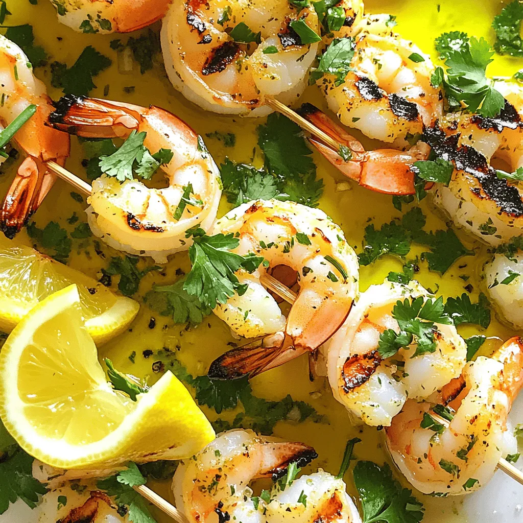 Lemon Garlic Herb Grilled Shrimp Flavorful Delight