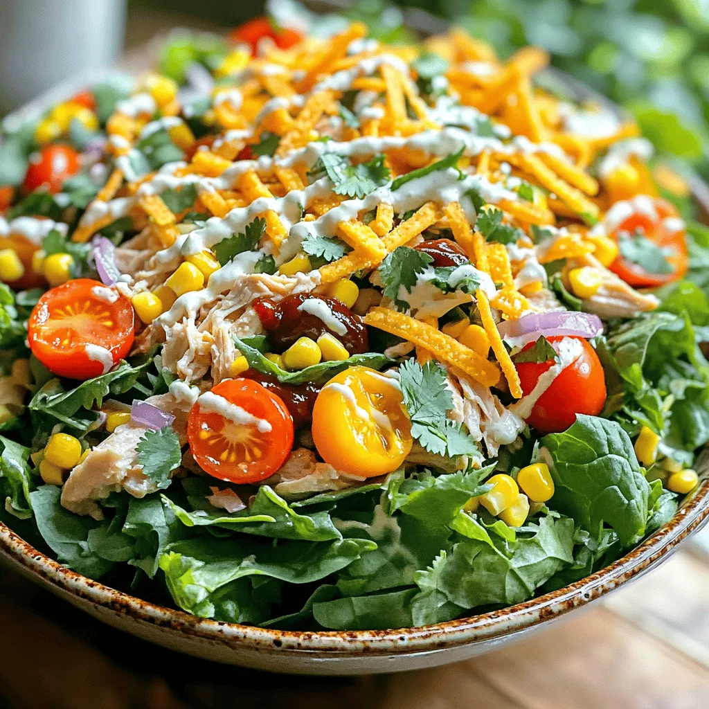 BBQ Ranch Chicken Salad Fresh and Flavorful Meal