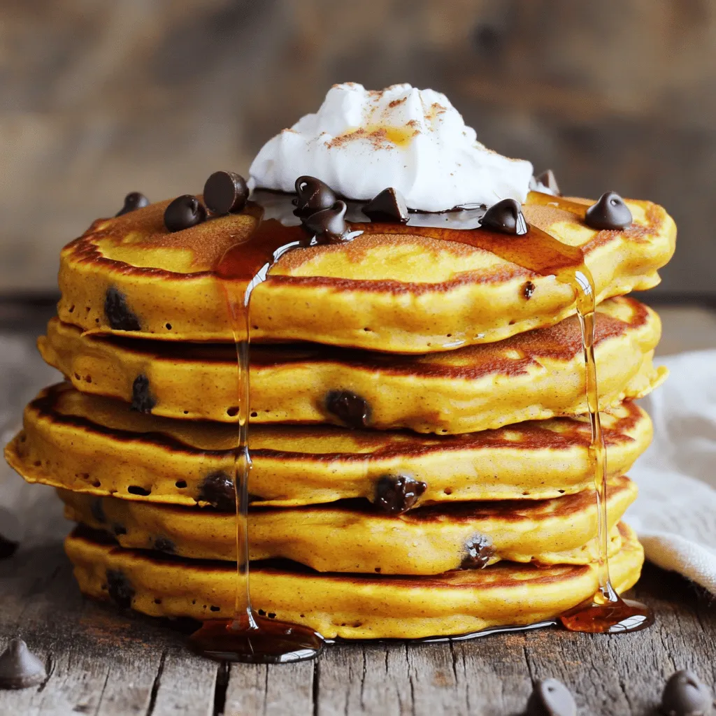 Chocolate Chip Pumpkin Pancakes Tasty Fall Breakfast