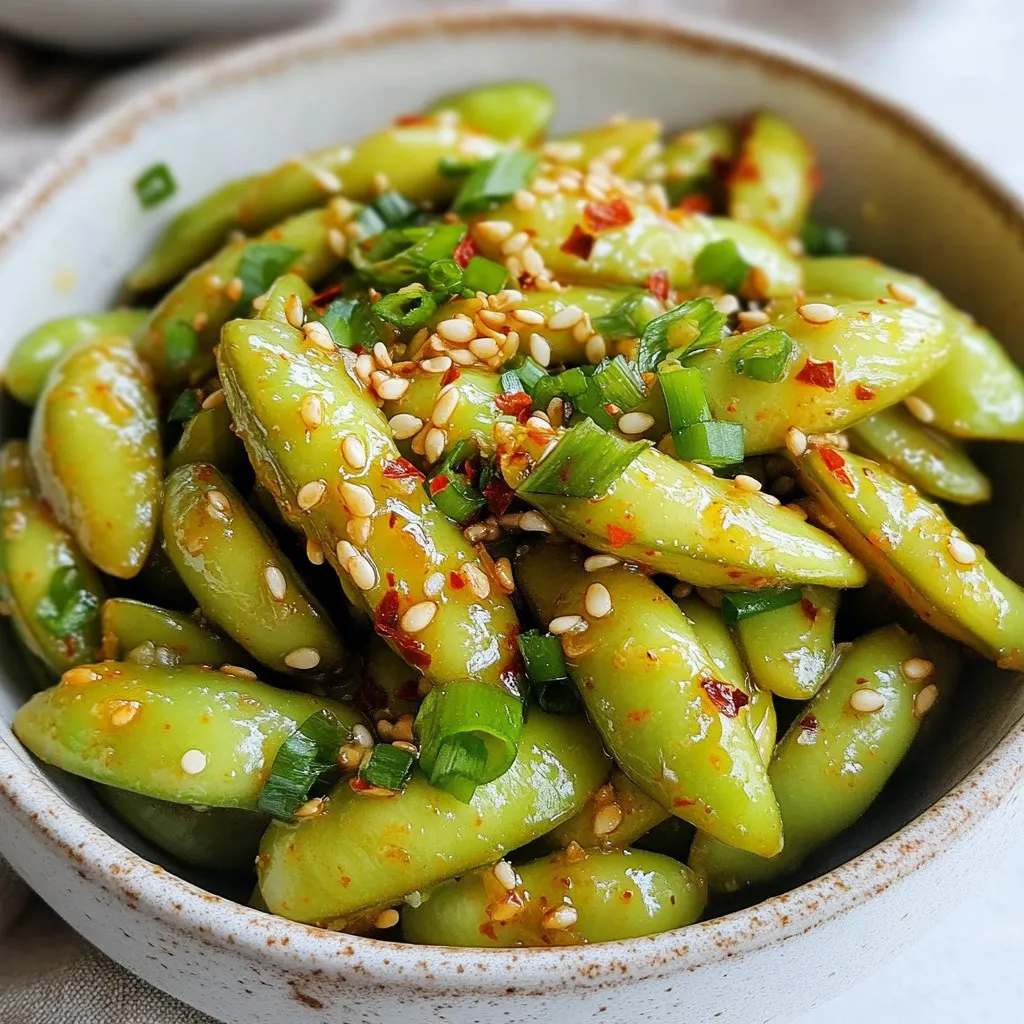 Spicy Garlic Edamame Flavorful and Simple Snack