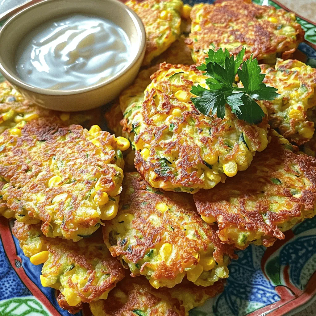 Zucchini Corn Fritters Tasty and Simple Recipe