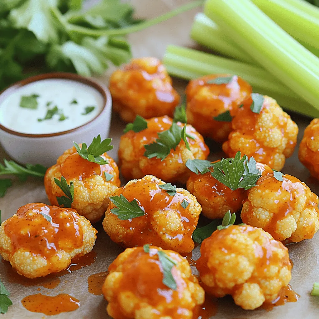 Air Fryer Buffalo Cauliflower Crispy Snack Delight