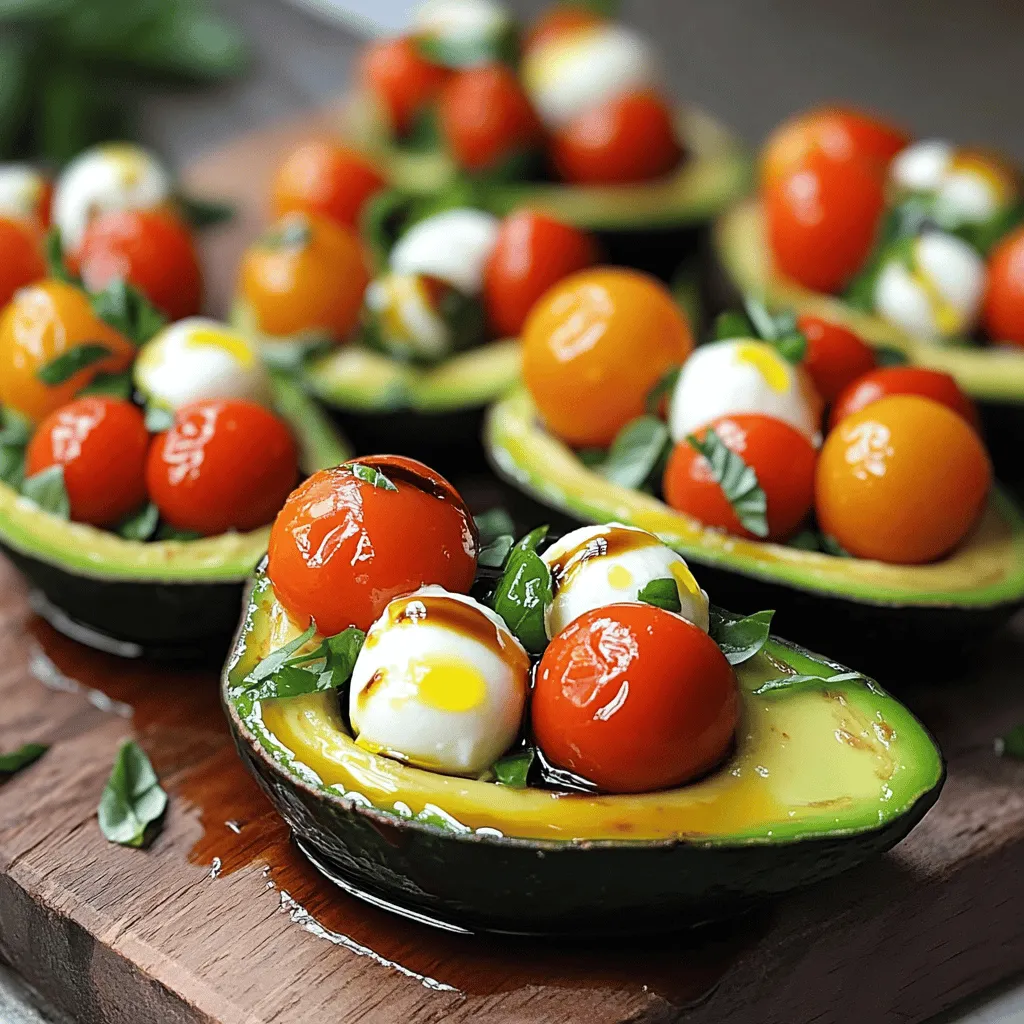 Caprese Stuffed Avocados Savory and Simple Delight