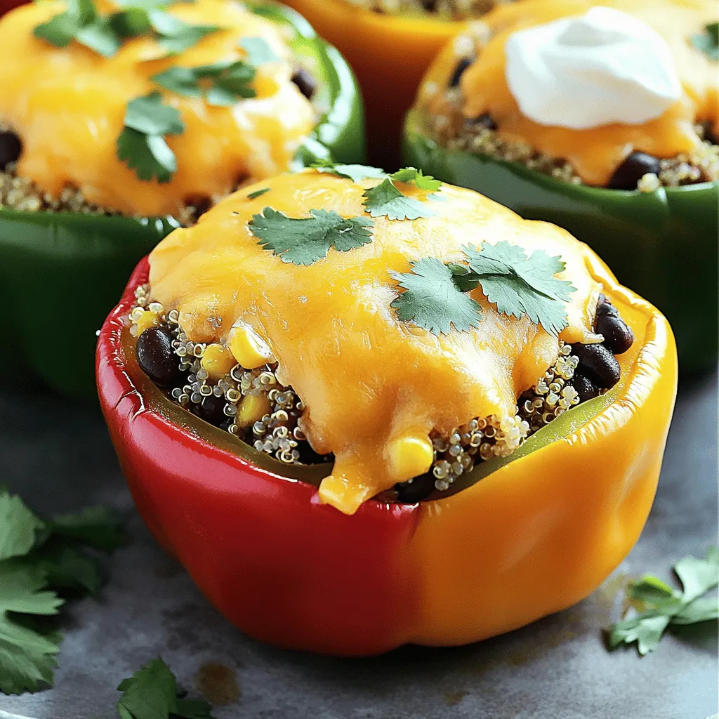 Southwest Quinoa Stuffed Peppers Flavorful and Healthy