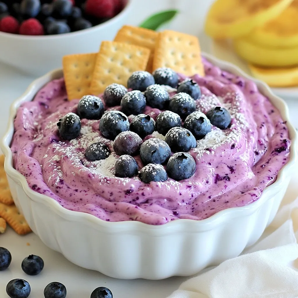 Blueberry Cheesecake Dip Tasty and Simple Recipe
