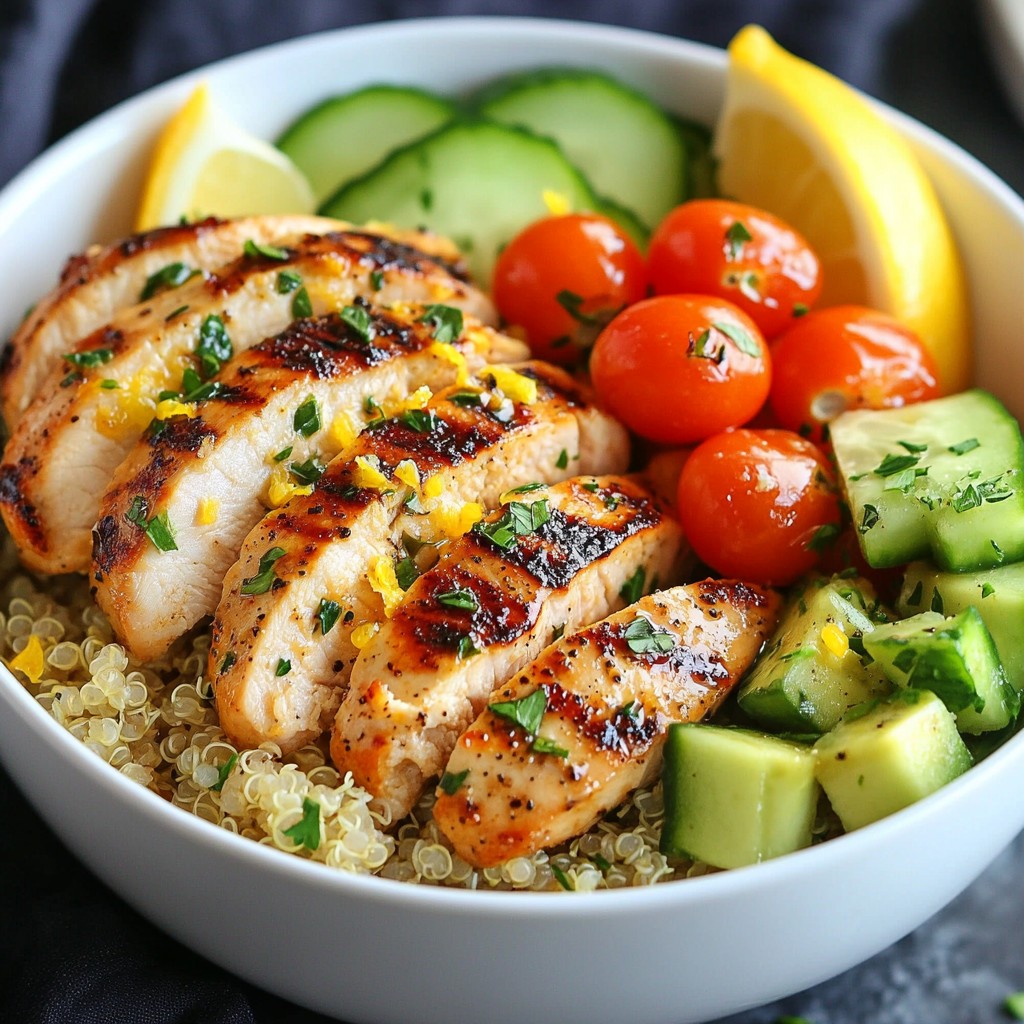 Zesty Meal Prep Lemon Herb Chicken Bowls Recipe