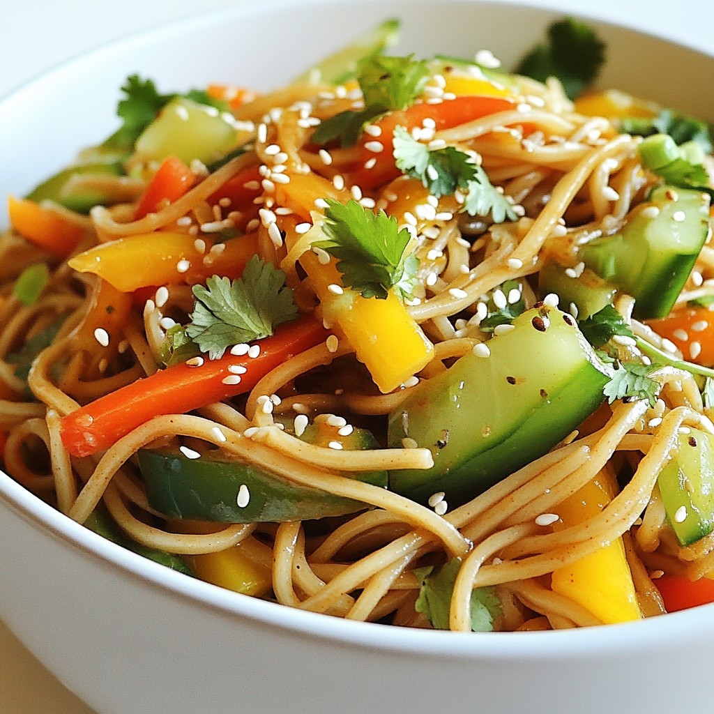 Spicy Sesame Noodle Salad Quick and Easy Recipe